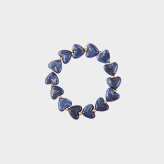 Armband harten staal donkerblauw
