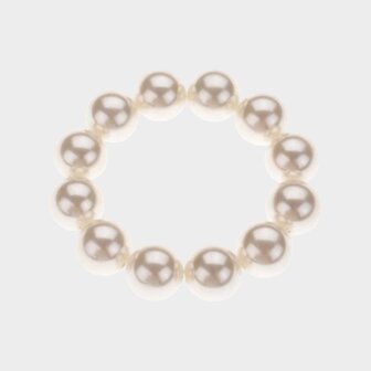 Elastische armband met grote parelkralen 20 centimeter