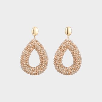 Oorbellen drop candy zand