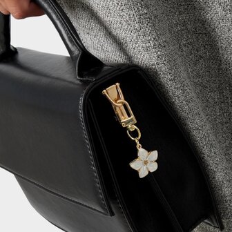 Tashanger bloem enamel roze