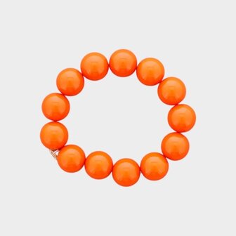 Armband bol kraal oranje