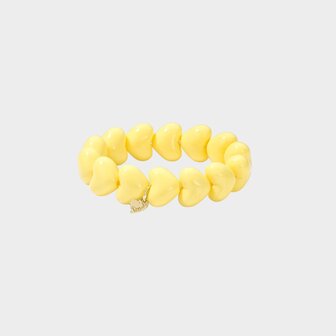 Armband harten resin geel 