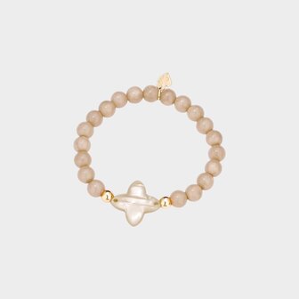 Armband klaver resin zand