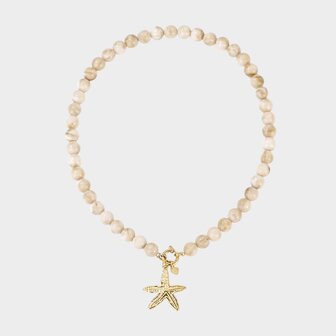 Ketting kraal zand zeester