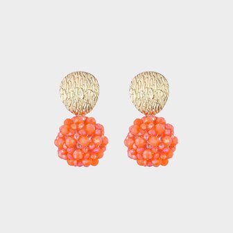Oorbellen candy bol oranje
