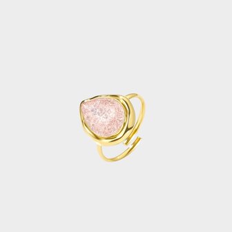 Ring crystal drop nude