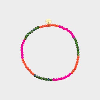 Armband kraal multi staal