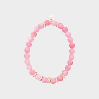Armband steen roze