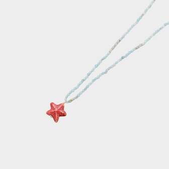 Ketting zeester aqua