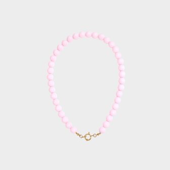 Ketting kraal slot roze
