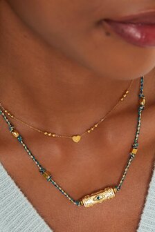 Ketting hart kraal trio