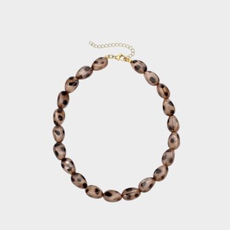 Ketting bruin resin stip