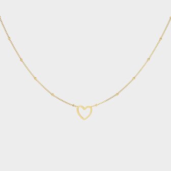 Ketting staal bol hart