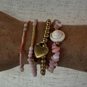 Armband rocaille lila