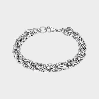 Armband schakel grof zilver