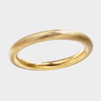 Armband bangle geborsteld goud