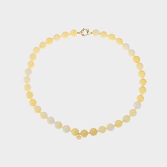 Ketting kraal geel slot