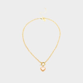 Ketting hart roze