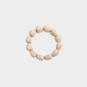 Armband hart kraal zand
