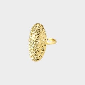 Ring ovaal geborsteld