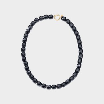 Ketting square resin zwart