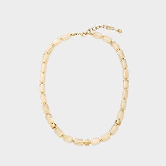 Ketting tube staal beige
