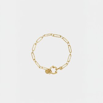 Armband schakel slot goud