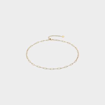 Ketting schakel ovaal goud
