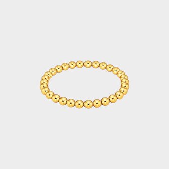 Armband bol staal goud