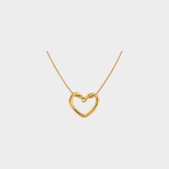 Ketting staal hart open