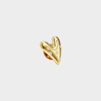 Pin hart crystal wit