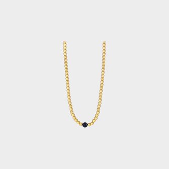 Ketting solo crystal zwart