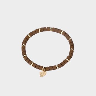 Armband mat bruin