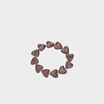 Armband harten staal donkerbruin