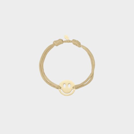 Armband beige smiley