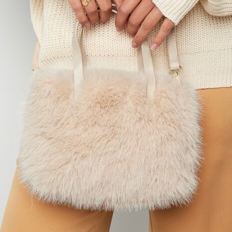 Tas fluffy zwart