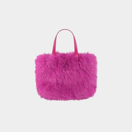 Tas fluffy fuchsia