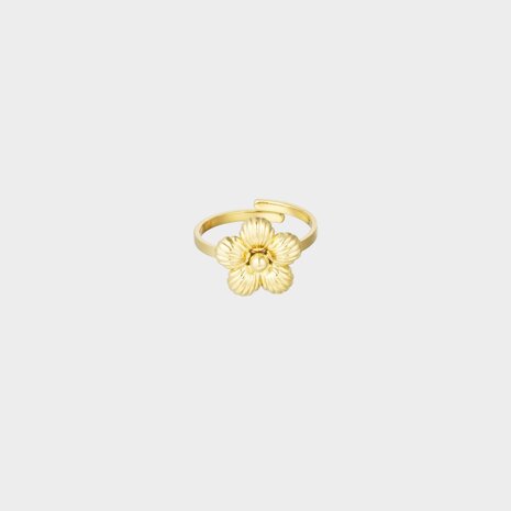 Ring staal madelief