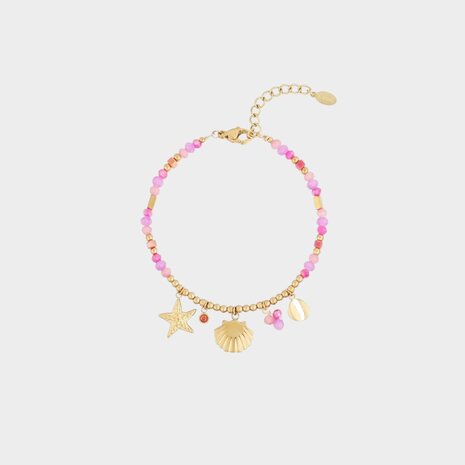 Armband fuchsia strand