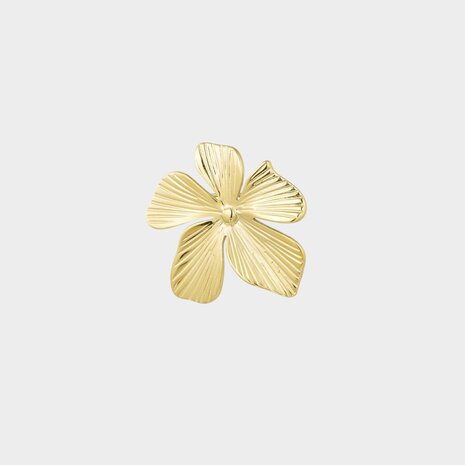 Broche bloem goud