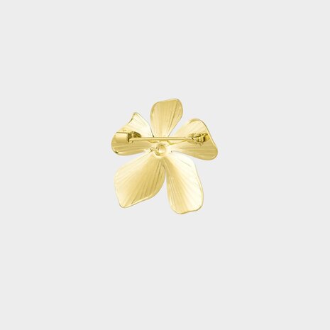 Broche bloem goud