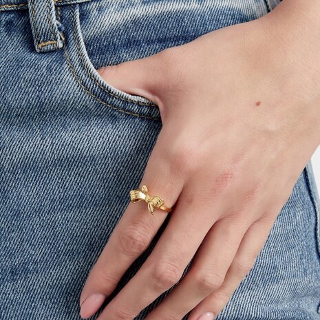 Ring strik geribbeld