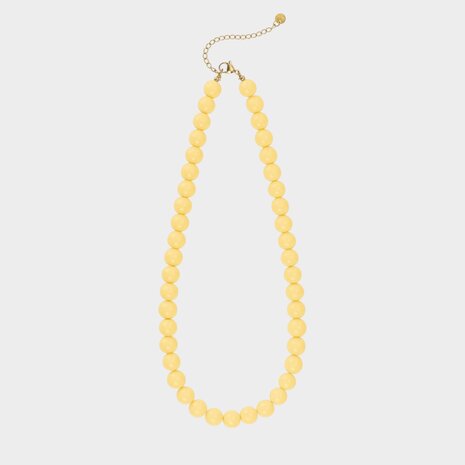 Ketting kralen geel