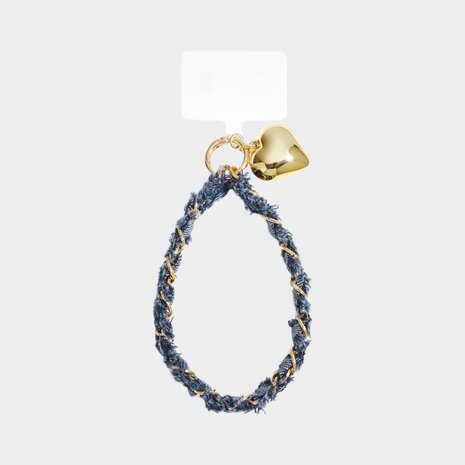 Telefoonkoord jeans hart