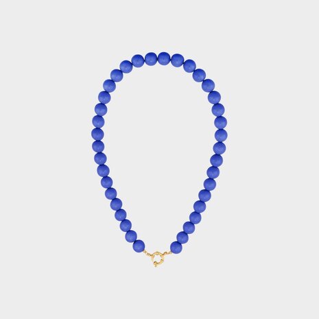 Ketting kraal slot kobalt