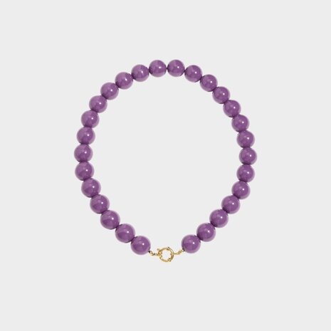 Ketting kraal slot paars