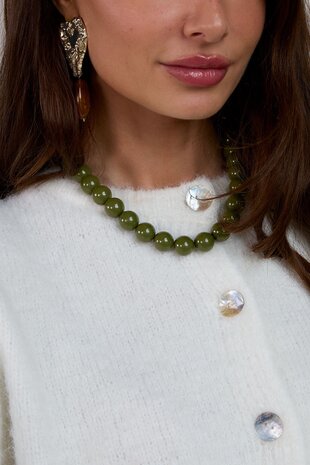 Ketting kraal slot paars