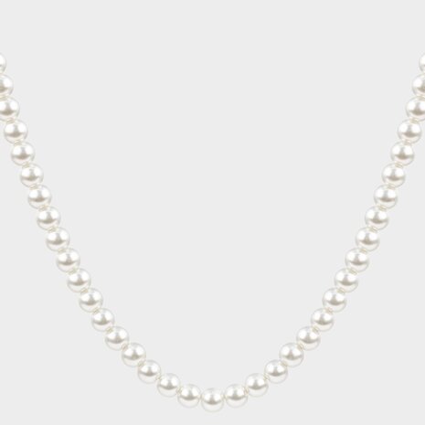 Ketting parels wit