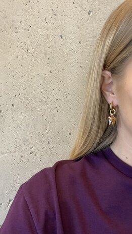 Oorbellen creool hart zomer