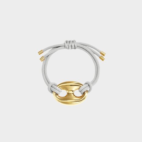 Armband boon staal grijs